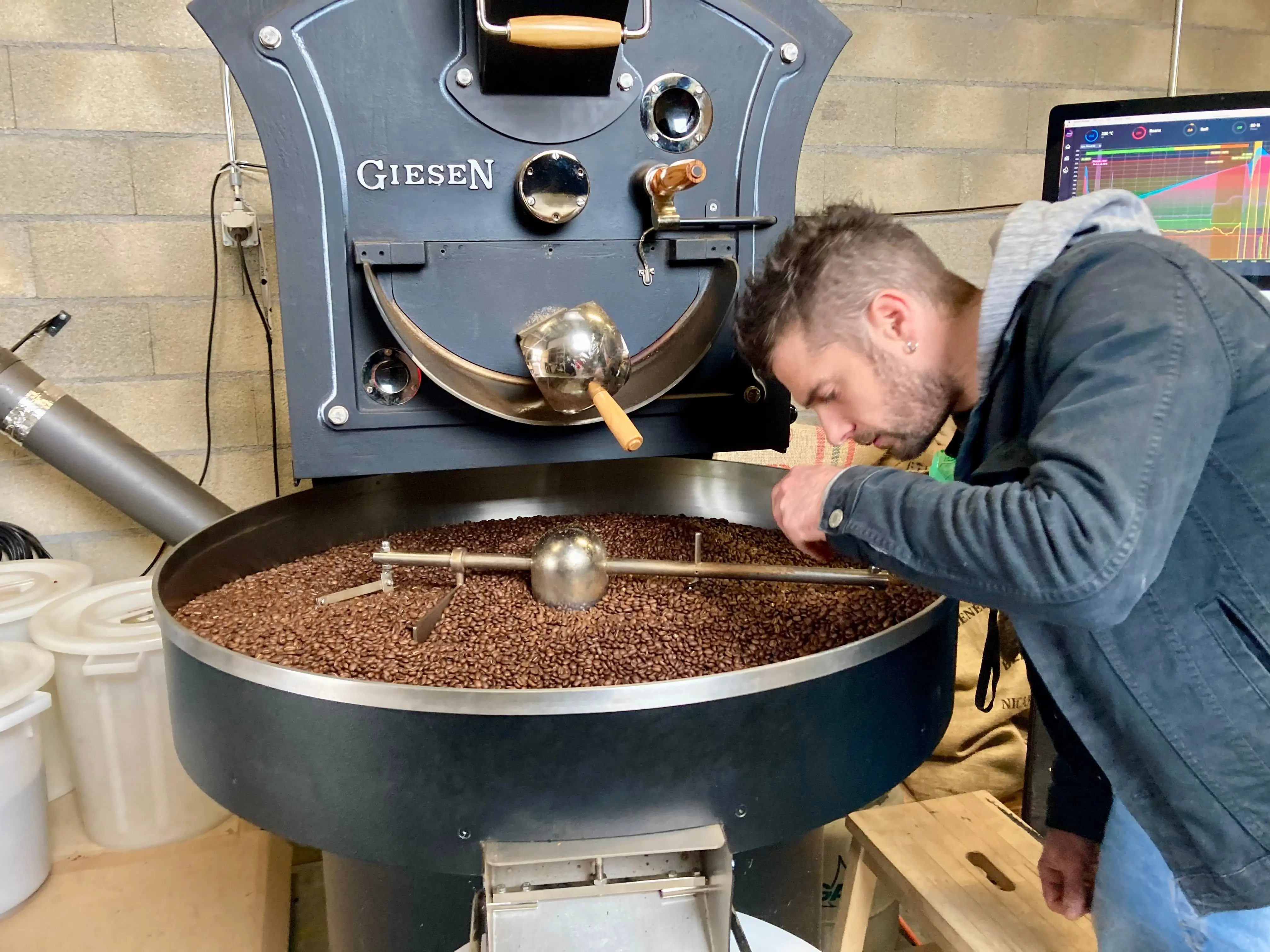 image of food preparation process (for a food truck)